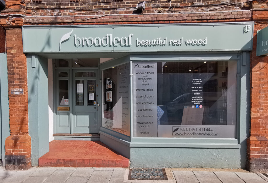 Broadleaf wood flooring showroom Henley-on-thames