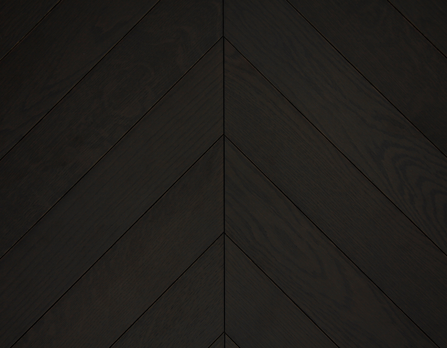Midnight Oak Chevron Flooring