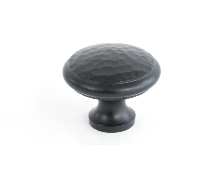 Black Beaten Cupboard Knob - Large