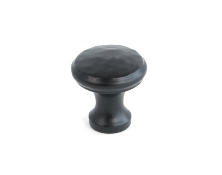 Black Beaten Cupboard Knob - Small