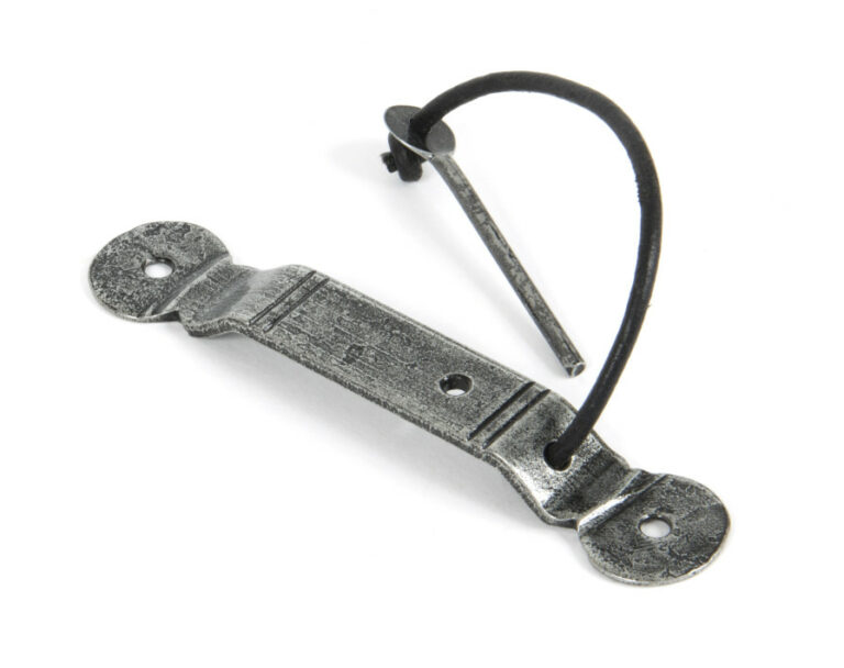 Pewter Locking Screw on Staple Penny End