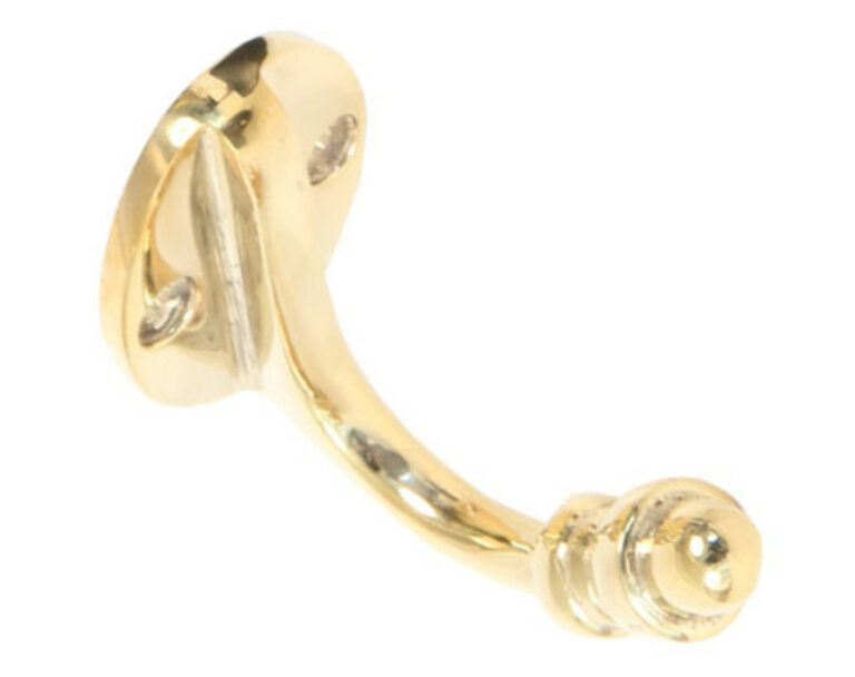 Polished Brass Coat Hook