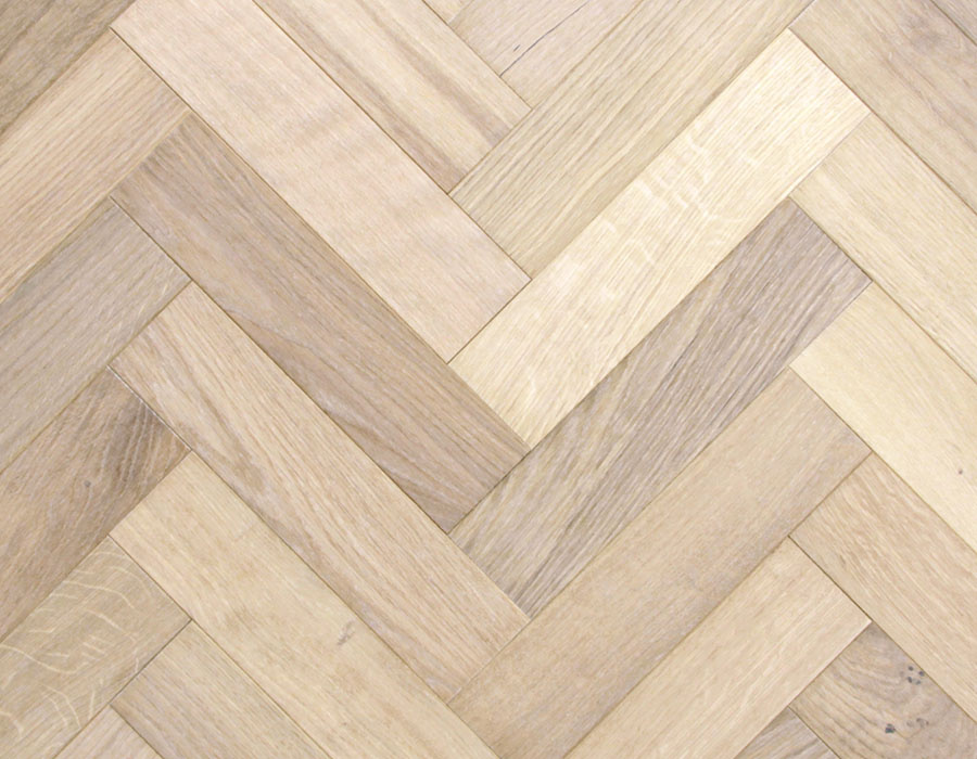 Bleached Oak Parquet Flooring