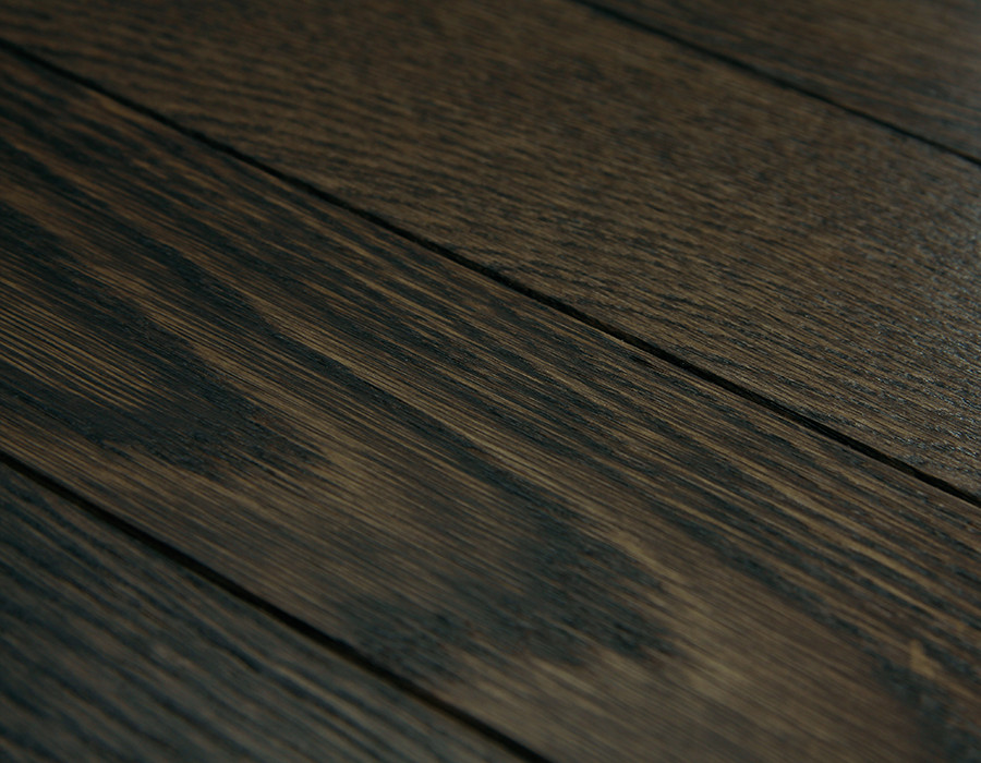 Dark oak engineered parquet flooring by Broadleaf Timber. Burford from the Cotswold collection.