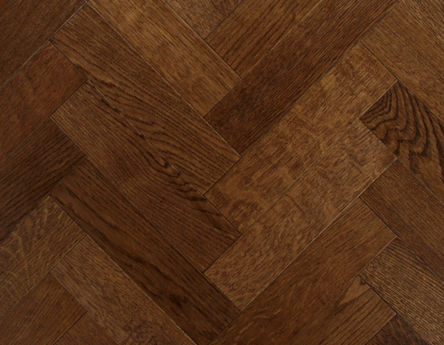 Polished Oak Parquet Flooring