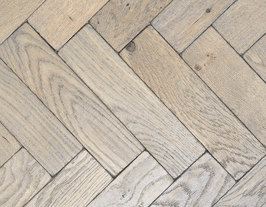 Silvered Vintage Oak Parquet Flooring