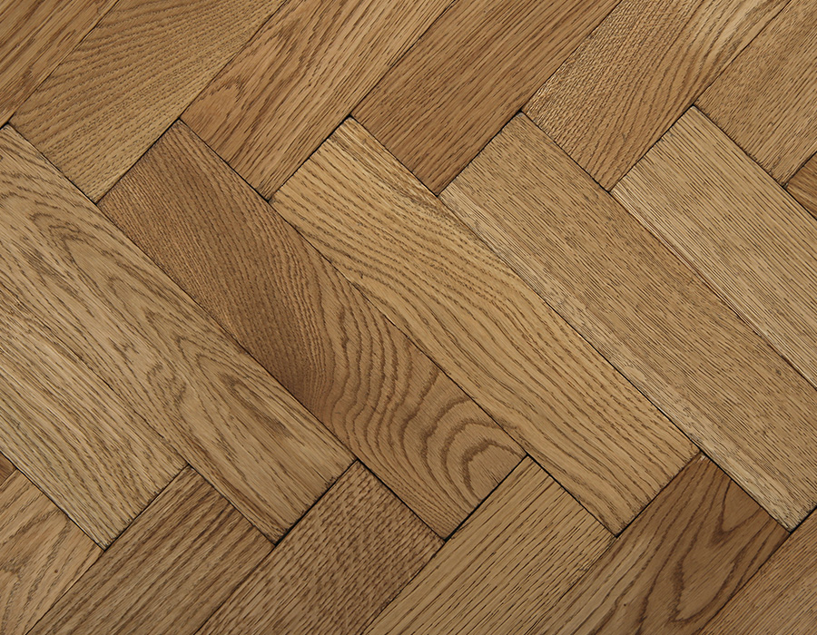 Aged Textured Vintage Oak Parquet Flooring