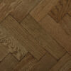 Dark Textured Vintage Oak Parquet Flooring
