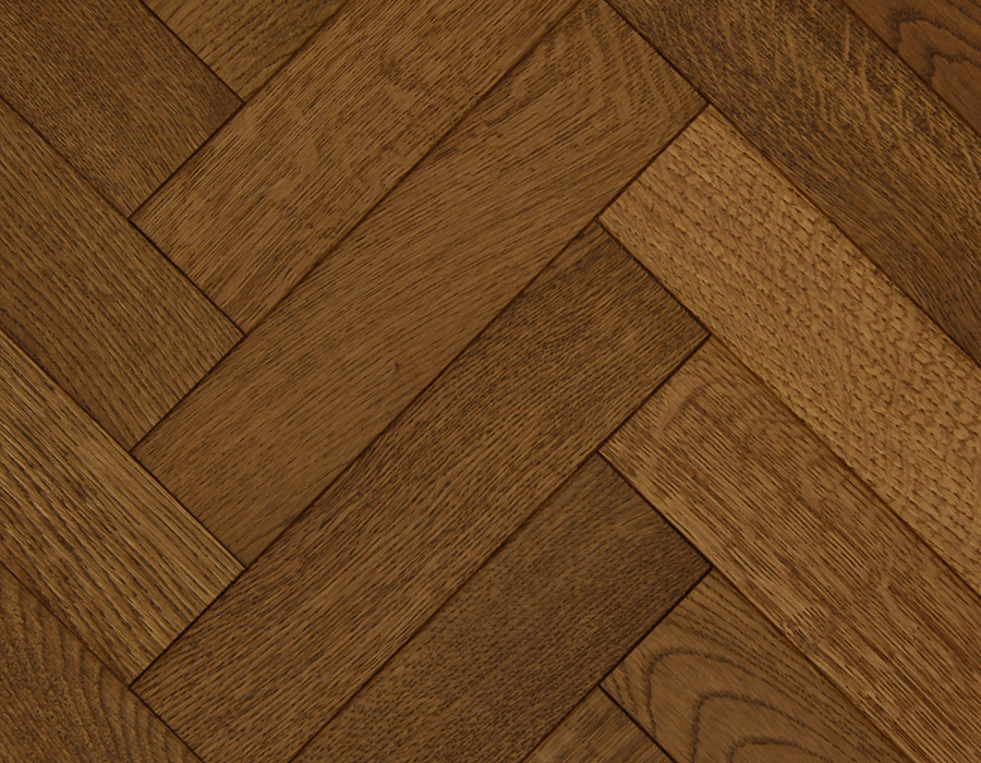Textured Rich Oak Parquet Flooring