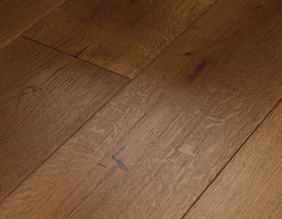 Textured Rich Oak Flooring
