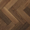 Smoked Textured Vintage Oak Parquet Flooring