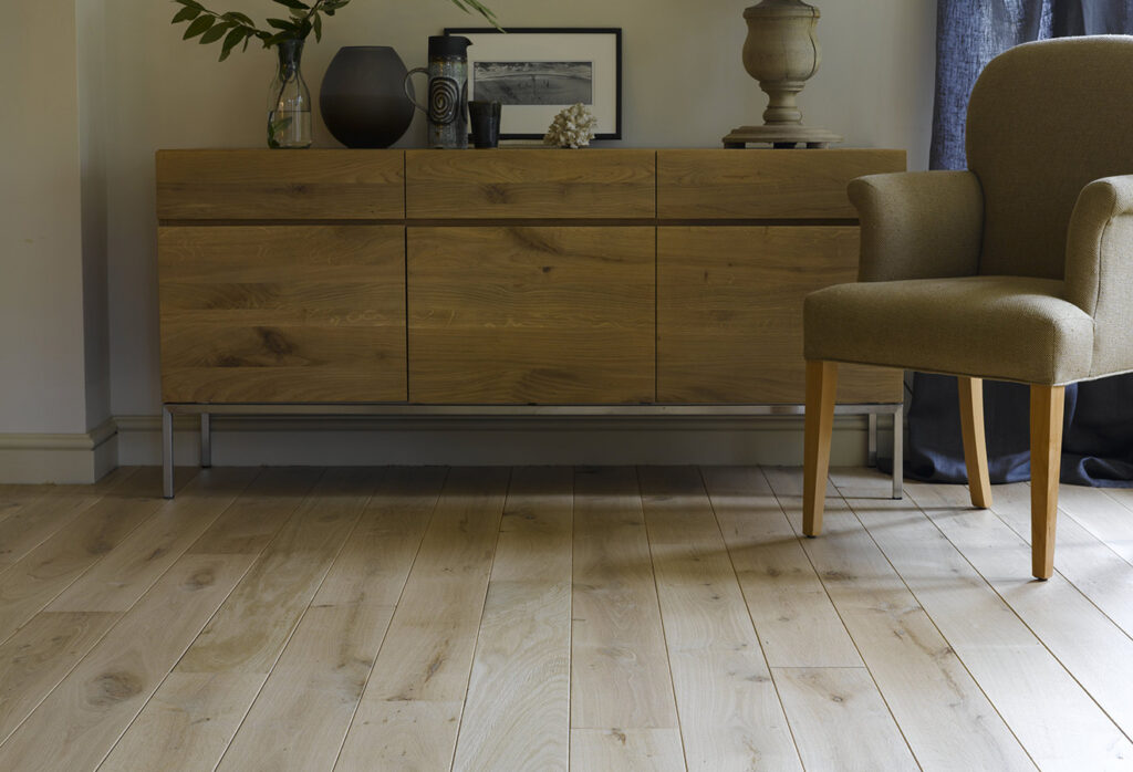 Light oak plank flooring by Broadleaf Timber