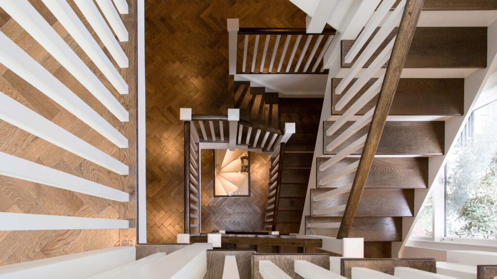 Broadleaf timber staircase design