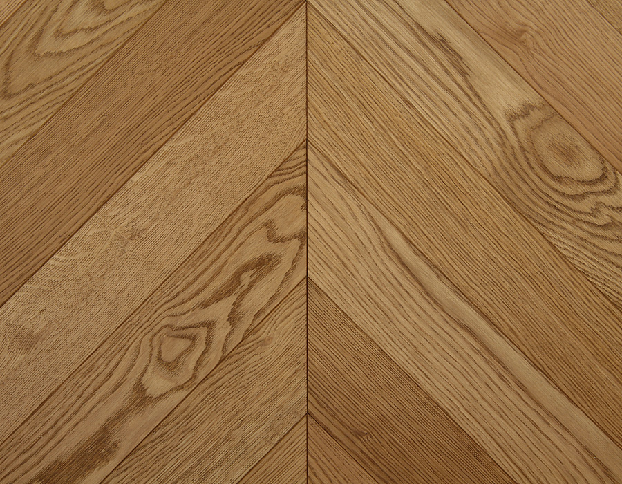Textured Aged Oak Chevron Flooring