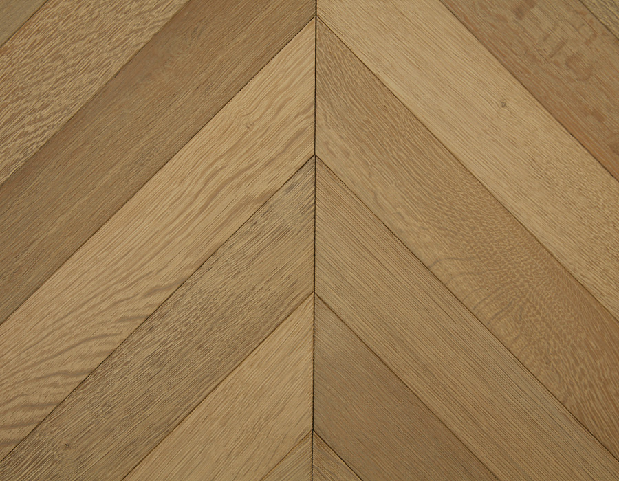 Oyster Light Oak Chevron Flooring
