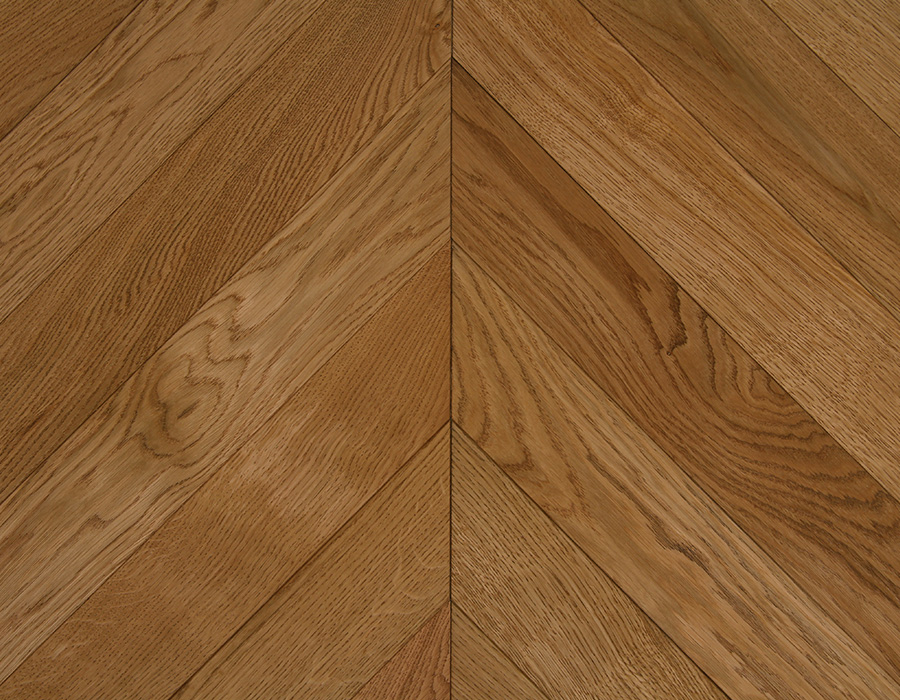 Textured Warm Oak Chevron Flooring