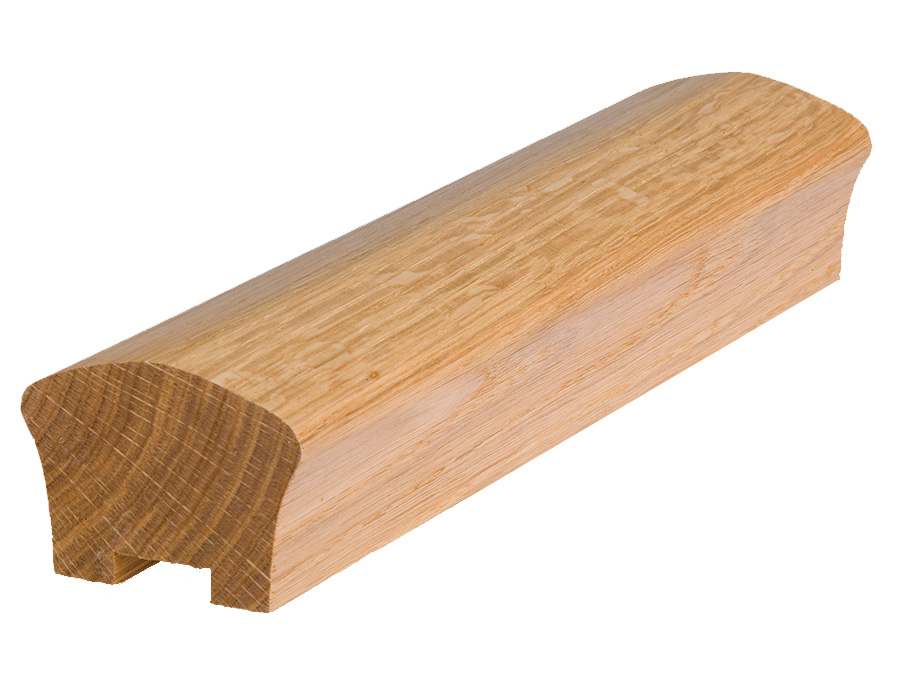 Solid Oak Handrail - Mushroom