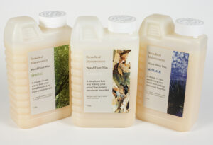 Professional wood floor maintenance wax