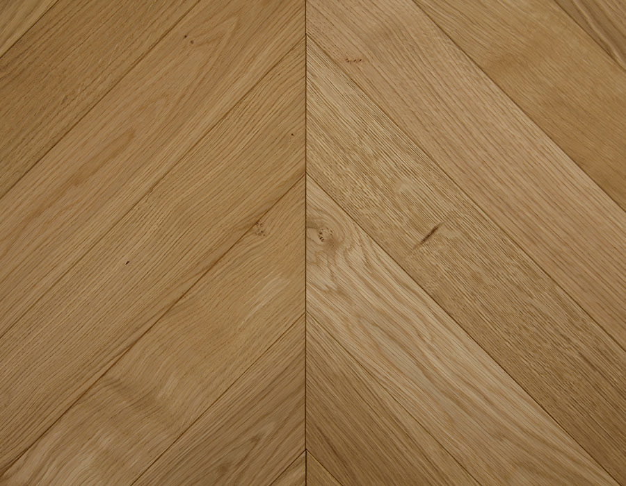 Natural Oak Chevron Parquet Flooring