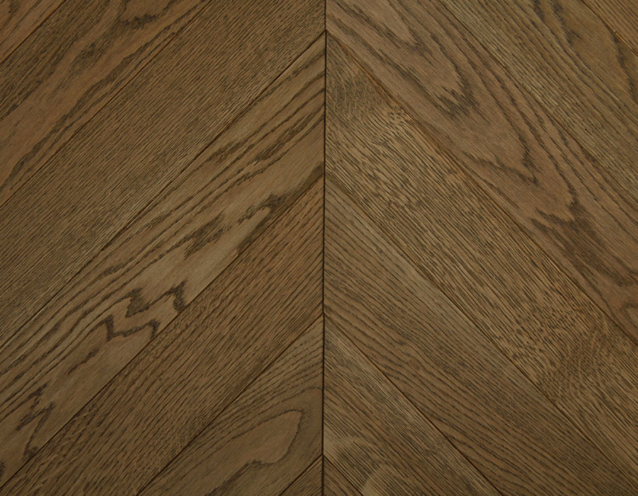 Worn Oak Chevron Parquet Flooring