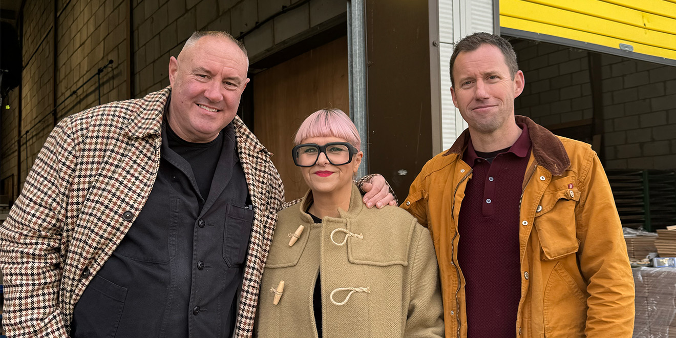 Keith and Marj meet Ceri Rogers, Design Director at Broadleaf's factory in West Wales.